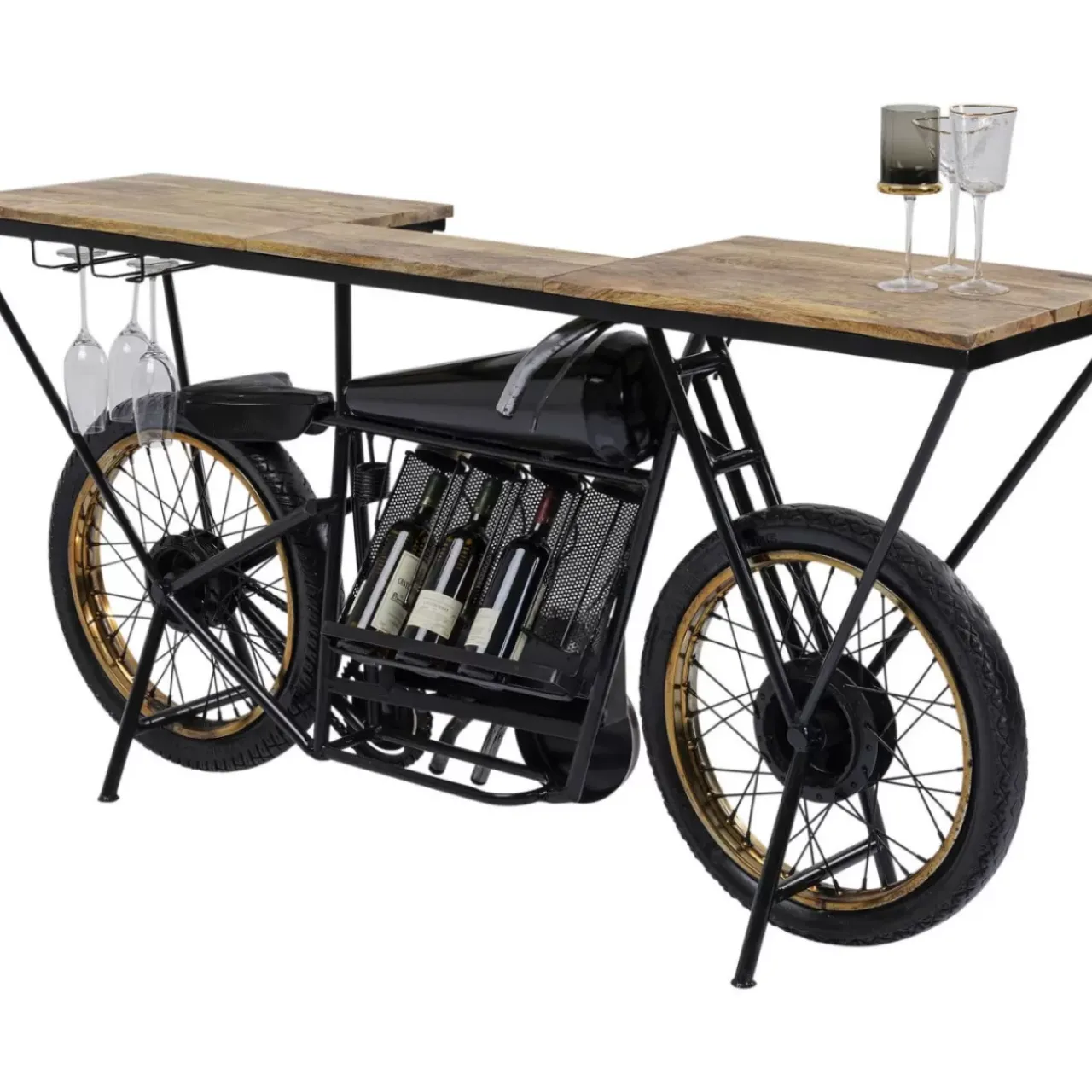 Kommoden & Sideboards|KARE Design Konsole Motorbike Schwarz