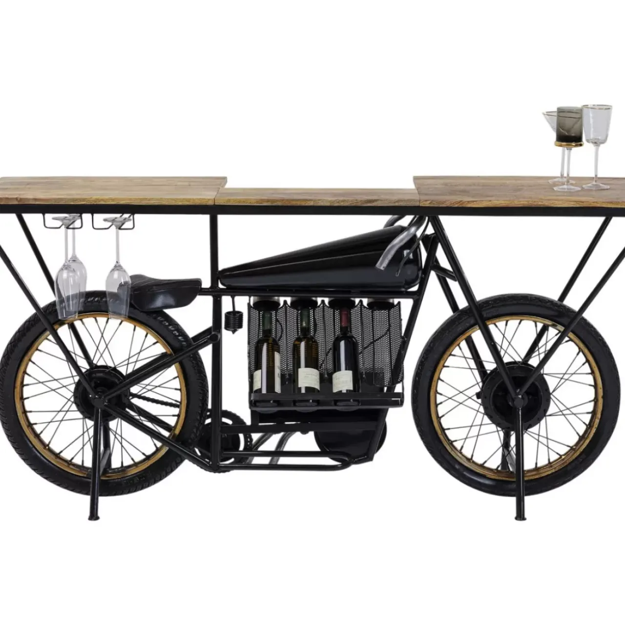 Kommoden & Sideboards|KARE Design Konsole Motorbike Schwarz