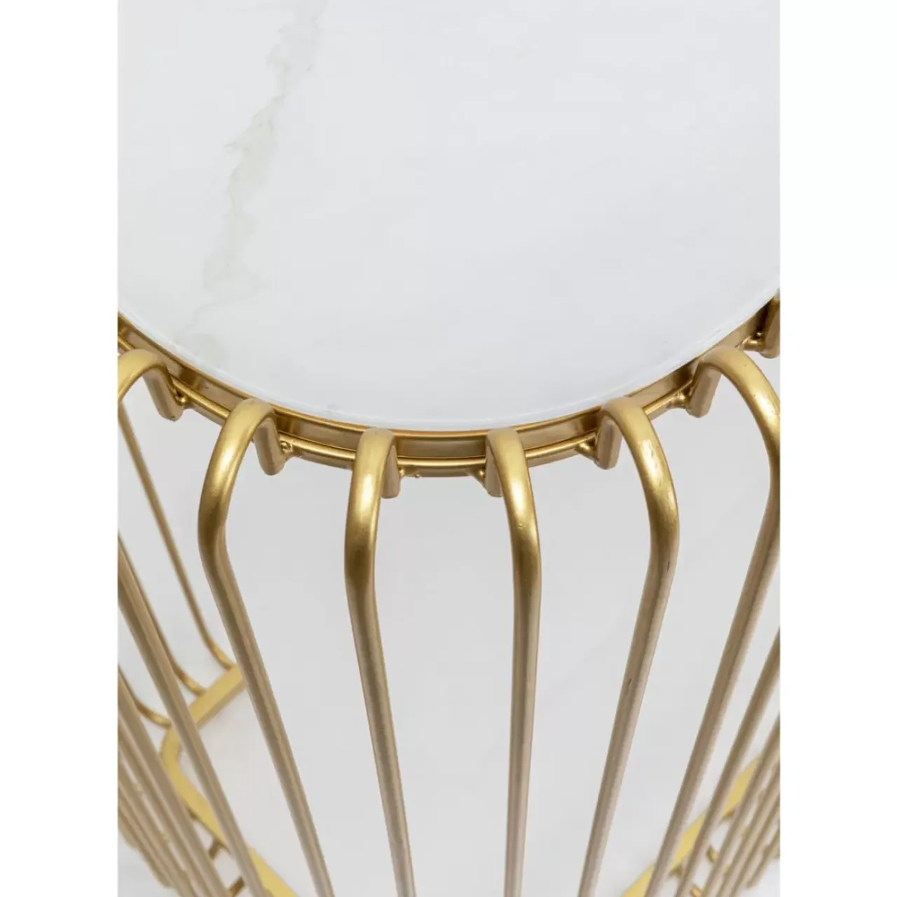 Kommoden & Sideboards|KARE Design Konsole Wire Glas Marble Gold 142X89Cm