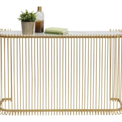 Kommoden & Sideboards|KARE Design Konsole Wire Glas Marble Gold 142X89Cm