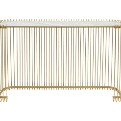 Kommoden & Sideboards|KARE Design Konsole Wire Glas Marble Gold 142X89Cm