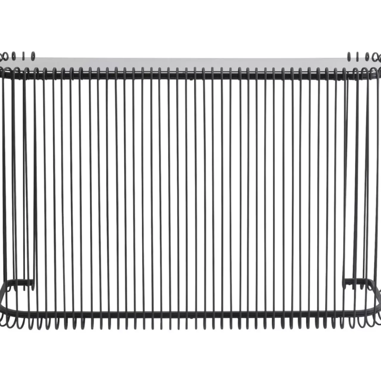 Kommoden & Sideboards|KARE Design Konsole Wire Glas Schwarz 142X89Cm