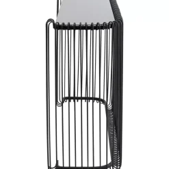 Kommoden & Sideboards|KARE Design Konsole Wire Glas Schwarz 142X89Cm