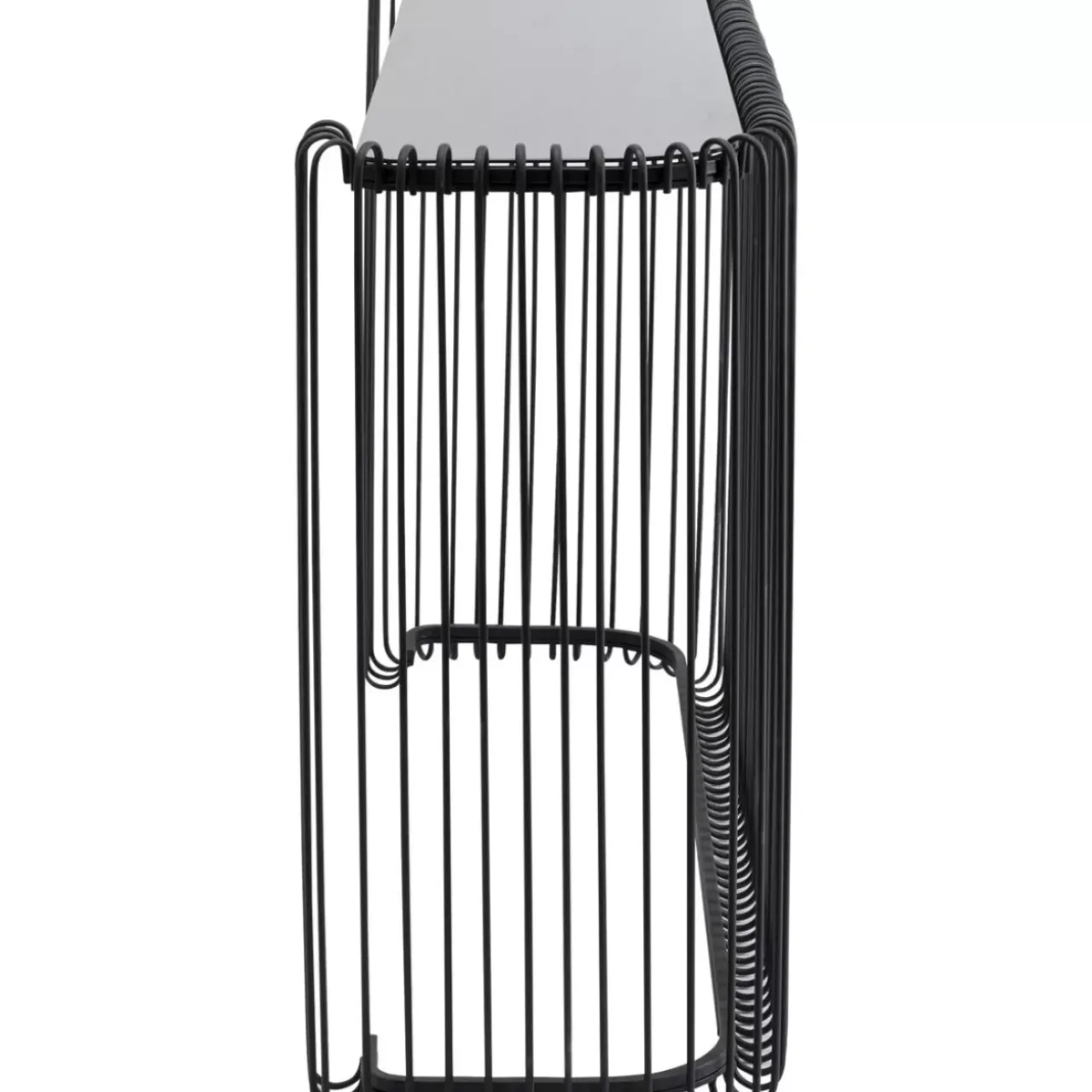 Kommoden & Sideboards|KARE Design Konsole Wire Glas Schwarz 142X89Cm
