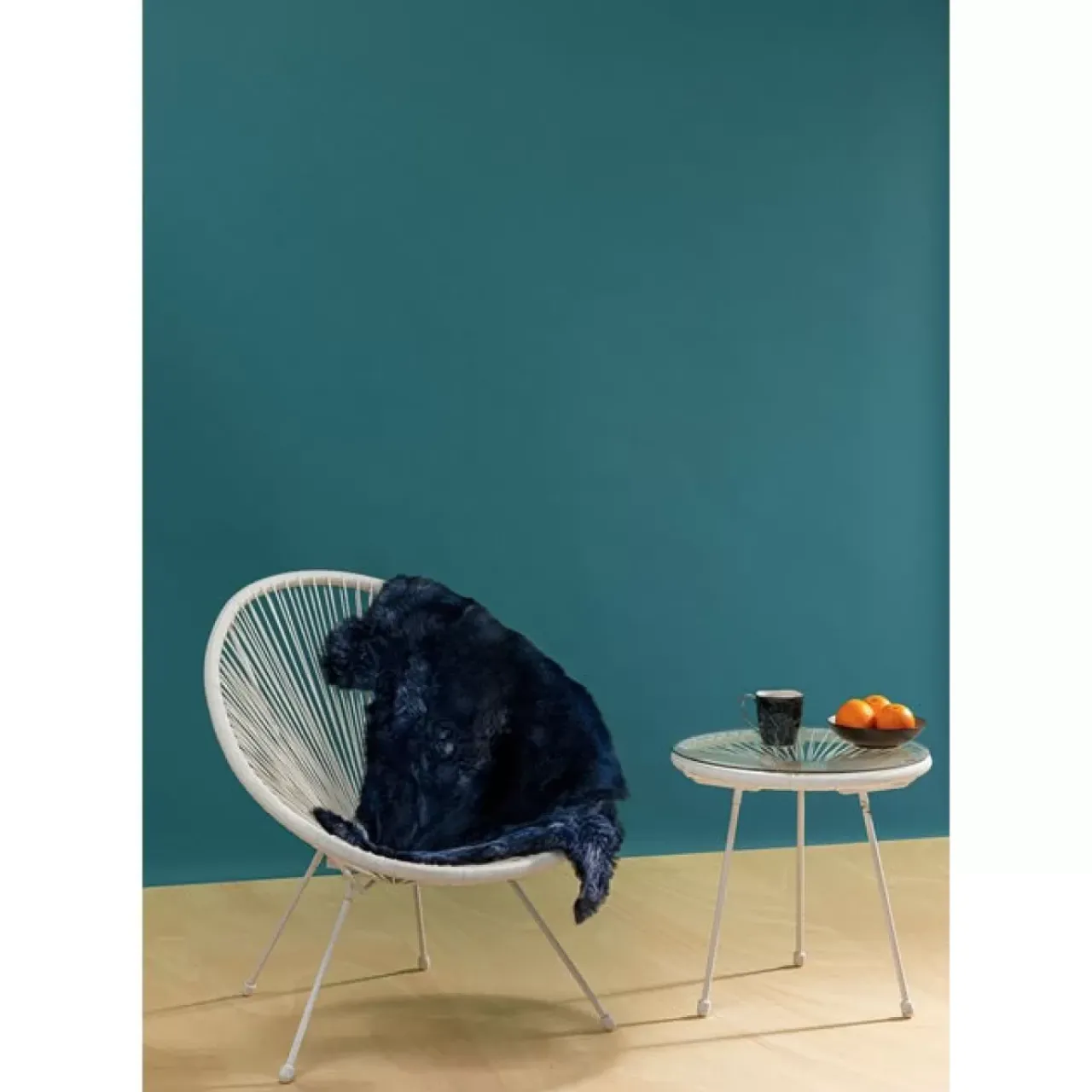 Teppiche|KARE Design Lammfell Heidi Blau 85X60Cm