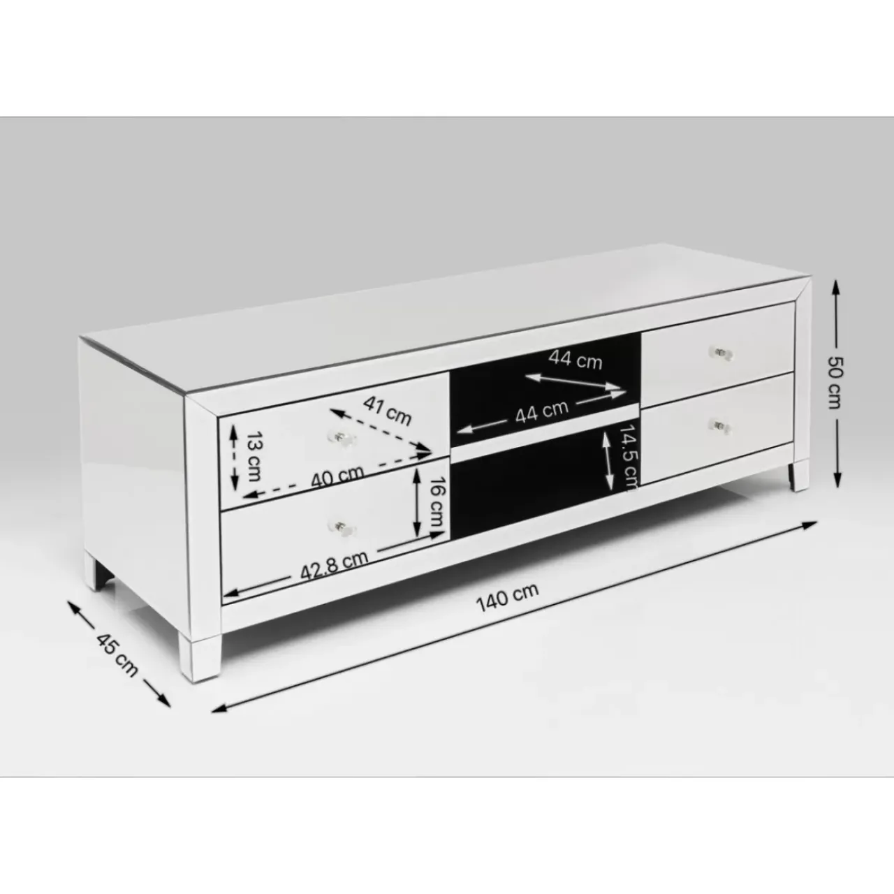 Kommoden & Sideboards|KARE Design Lowboard Luxury 140Cm