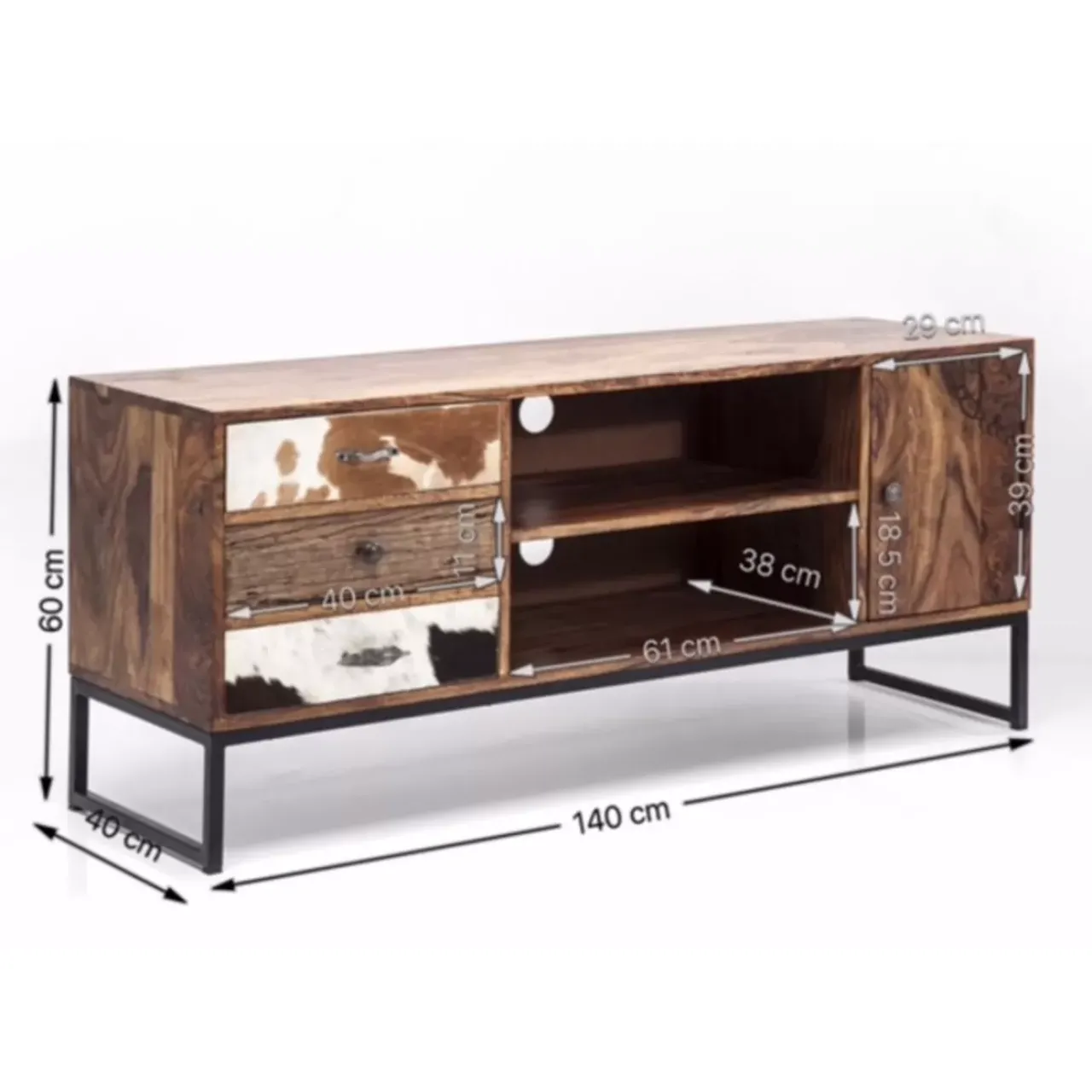 Kommoden & Sideboards|KARE Design Lowboard Rodeo 1Trg 3Sk