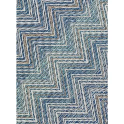 Teppiche|KARE Design Outdoor Teppich Zigzag Blau 160X230Cm