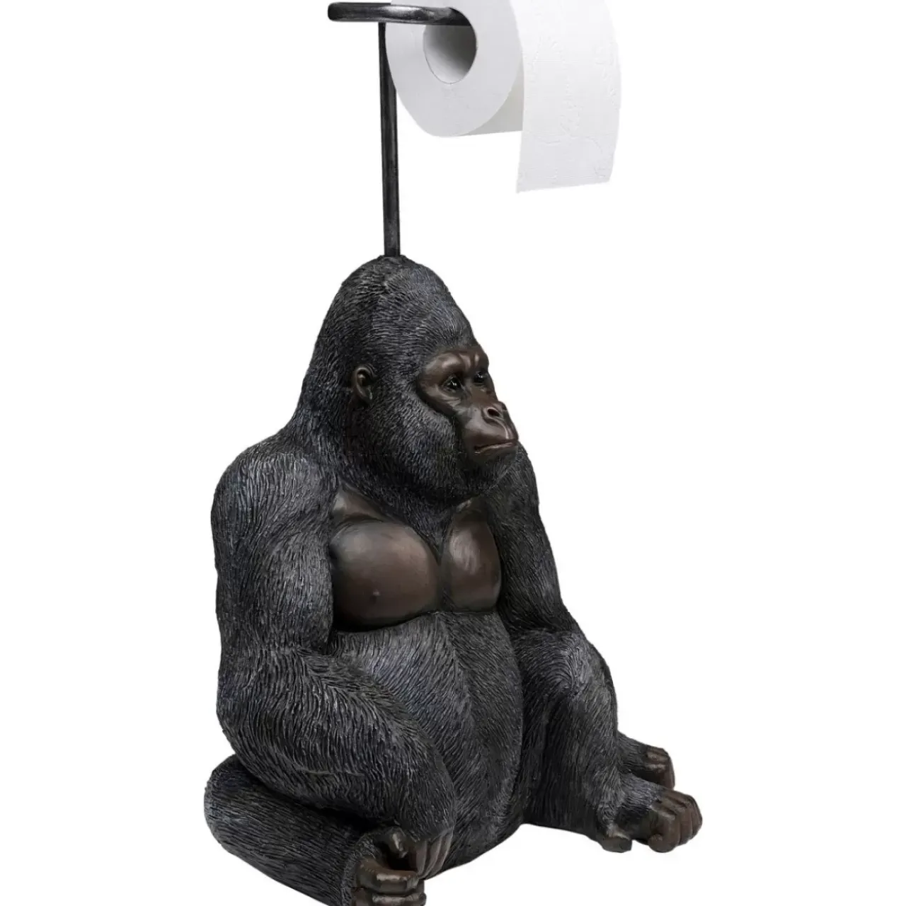 Sonstiges & Zubehör Accessoires|KARE Design Papierrollenhalter Sitting Monkey Gorilla 51Cm