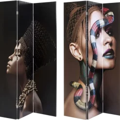 Paravents|KARE Design Paravent Royal Headdress Vs Snake Girl 120X180Cm