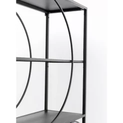 Regale|KARE Design Regal Circle Schwarz 100X200Cm