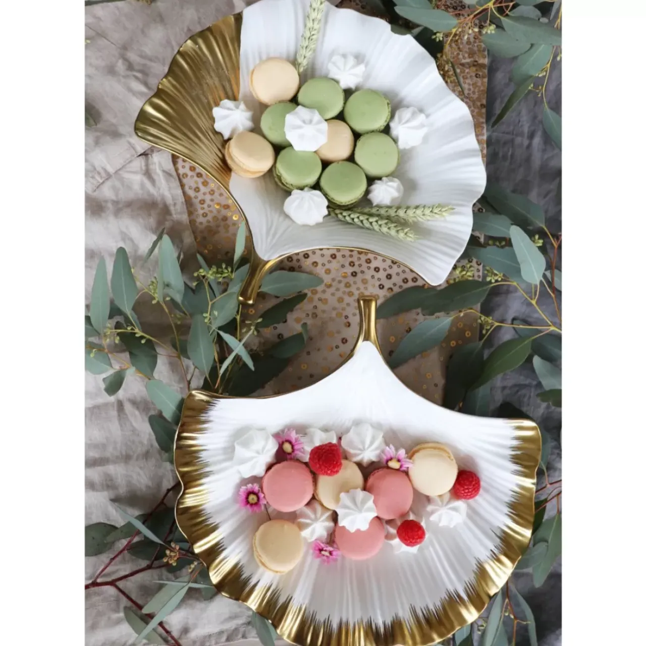 Geschirr & Tischaccessoires|KARE Design Schale Ginkgo Elegance Side