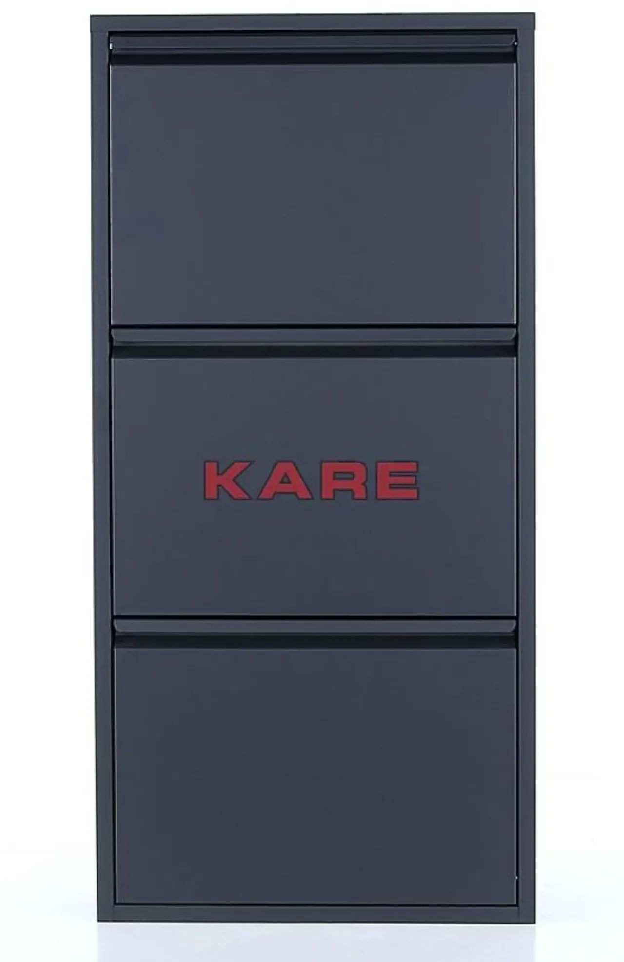 Kleinmöbel & Sonstiges|KARE Design Schuhkipper Caruso 3-Er Anthrazit
