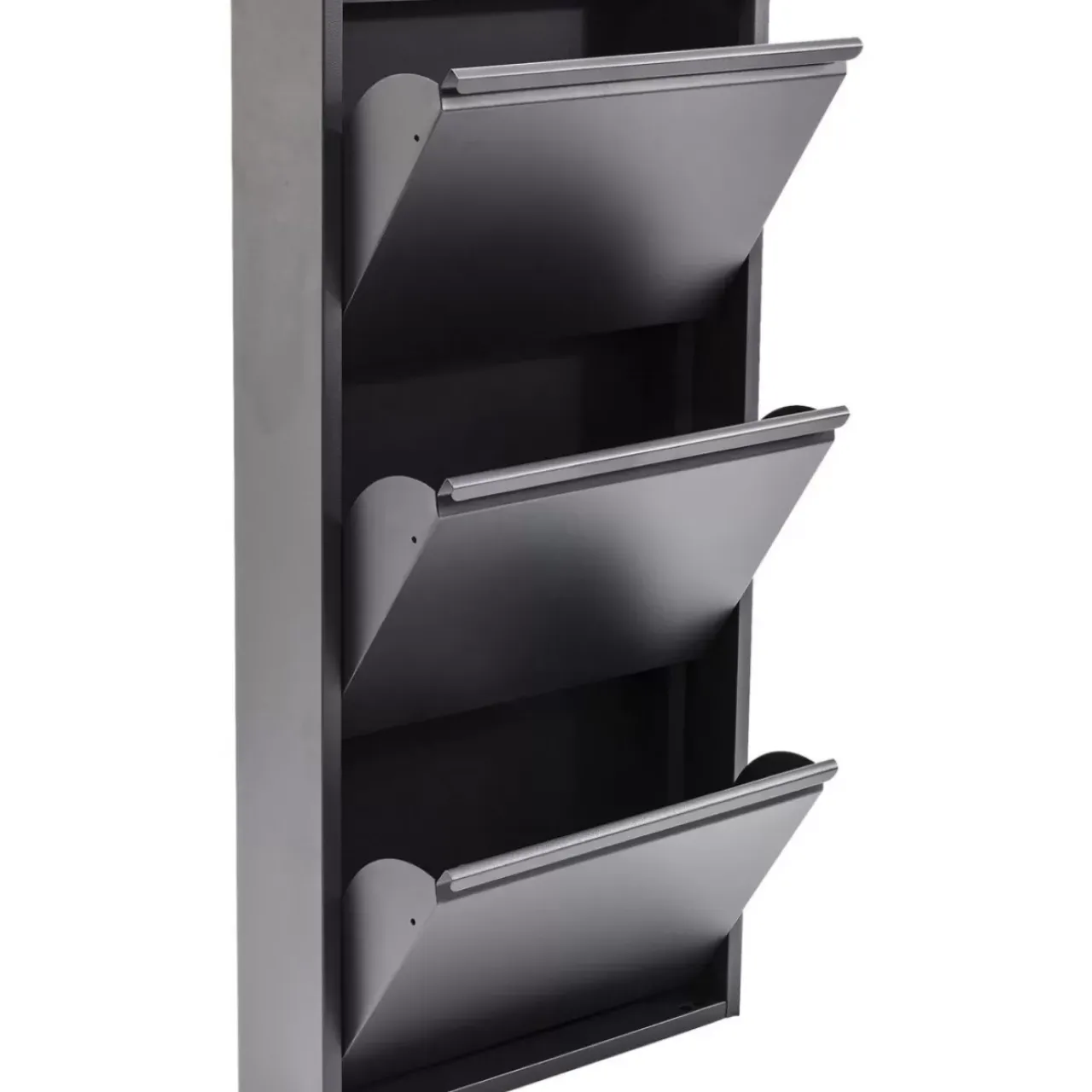 Kleinmöbel & Sonstiges|KARE Design Schuhkipper Caruso 3-Er Anthrazit (Mo)