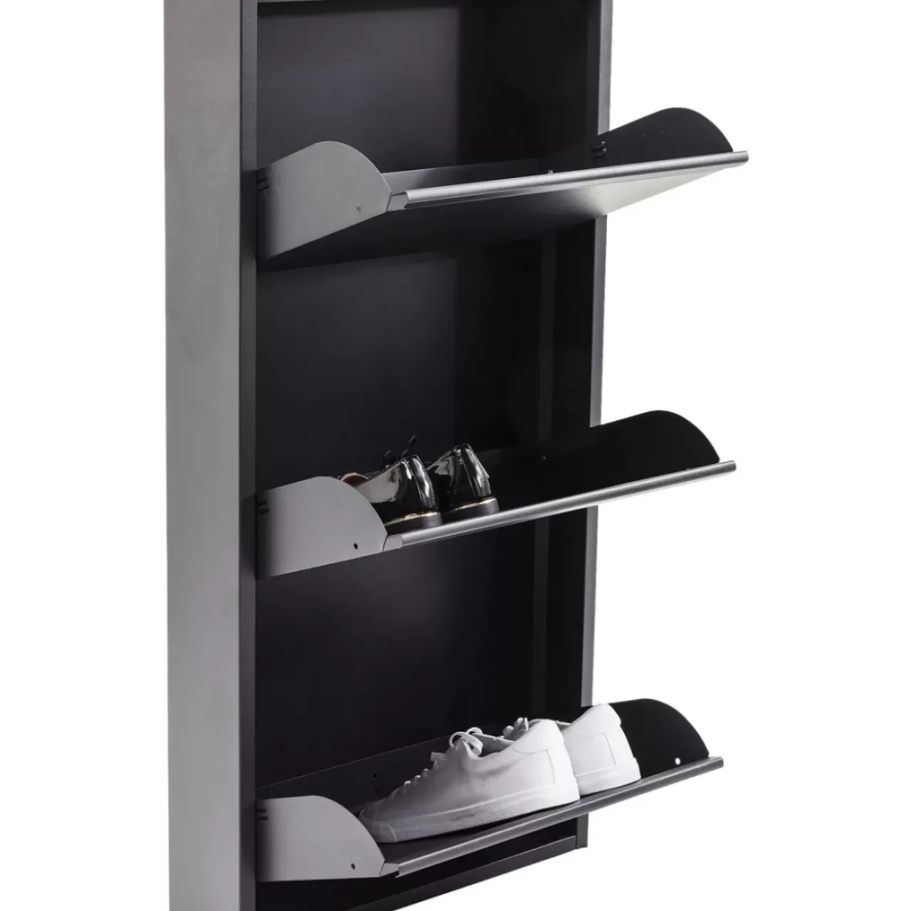 Kleinmöbel & Sonstiges|KARE Design Schuhkipper Caruso 3-Er Anthrazit (Mo)