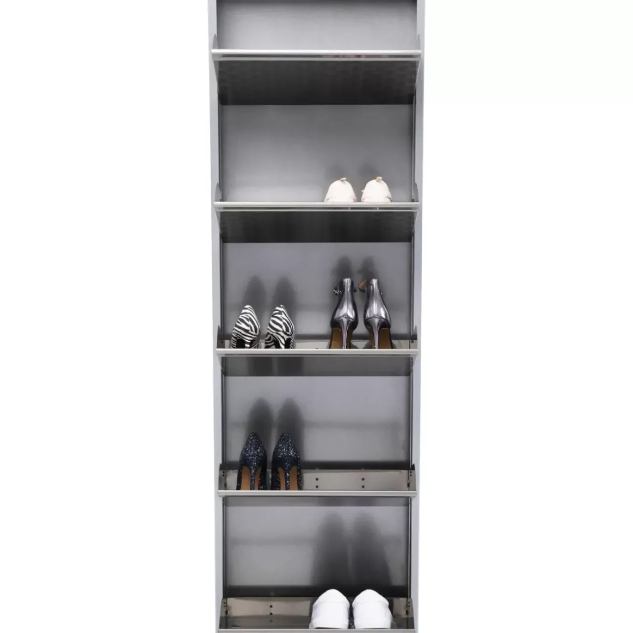 Kleinmöbel & Sonstiges|KARE Design Schuhkipper Caruso 5-Er Silber/Geflext