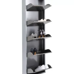 Kleinmöbel & Sonstiges|KARE Design Schuhkipper Caruso 5-Er Silber/Geflext