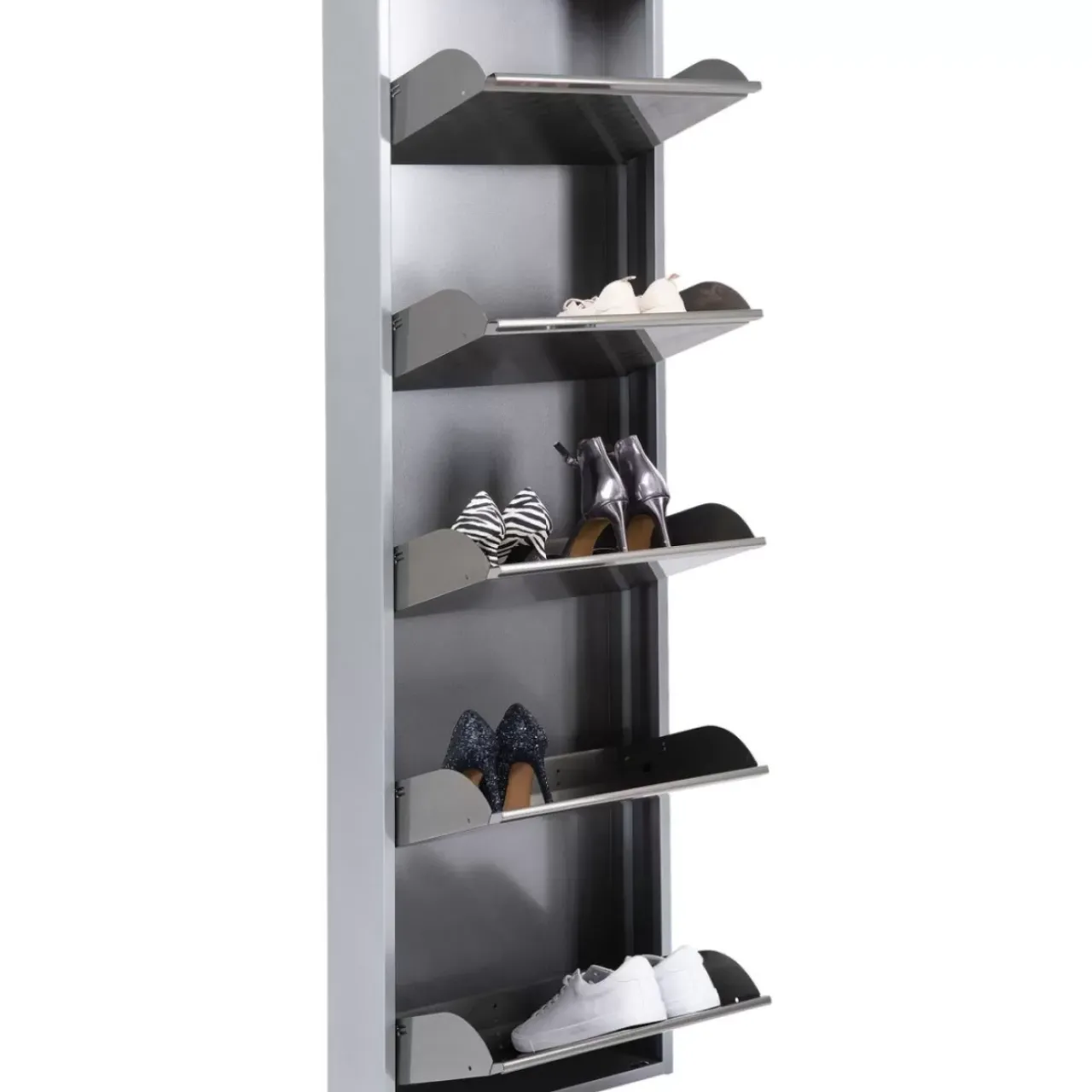 Kleinmöbel & Sonstiges|KARE Design Schuhkipper Caruso 5-Er Silber/Geflext