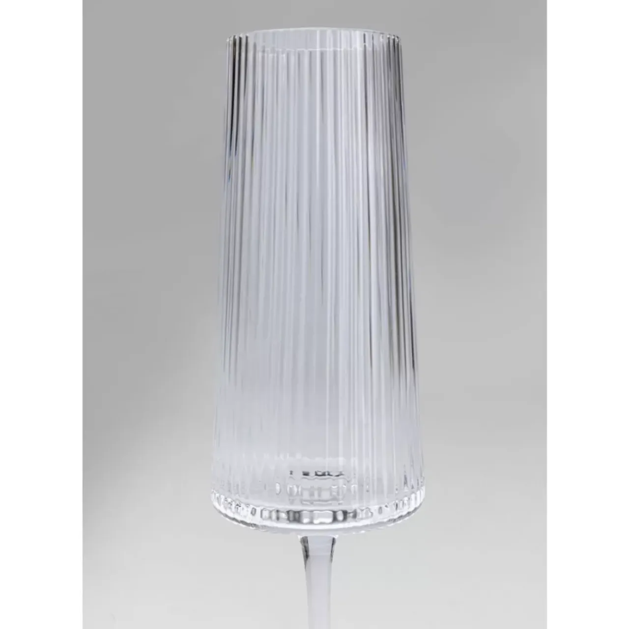 Geschirr & Tischaccessoires|KARE Design Sektglas Riffle