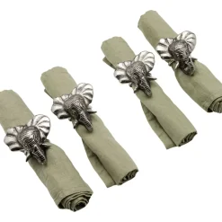 Geschirr & Tischaccessoires|KARE Design Serviettenring Happy Elephants (4/Set)