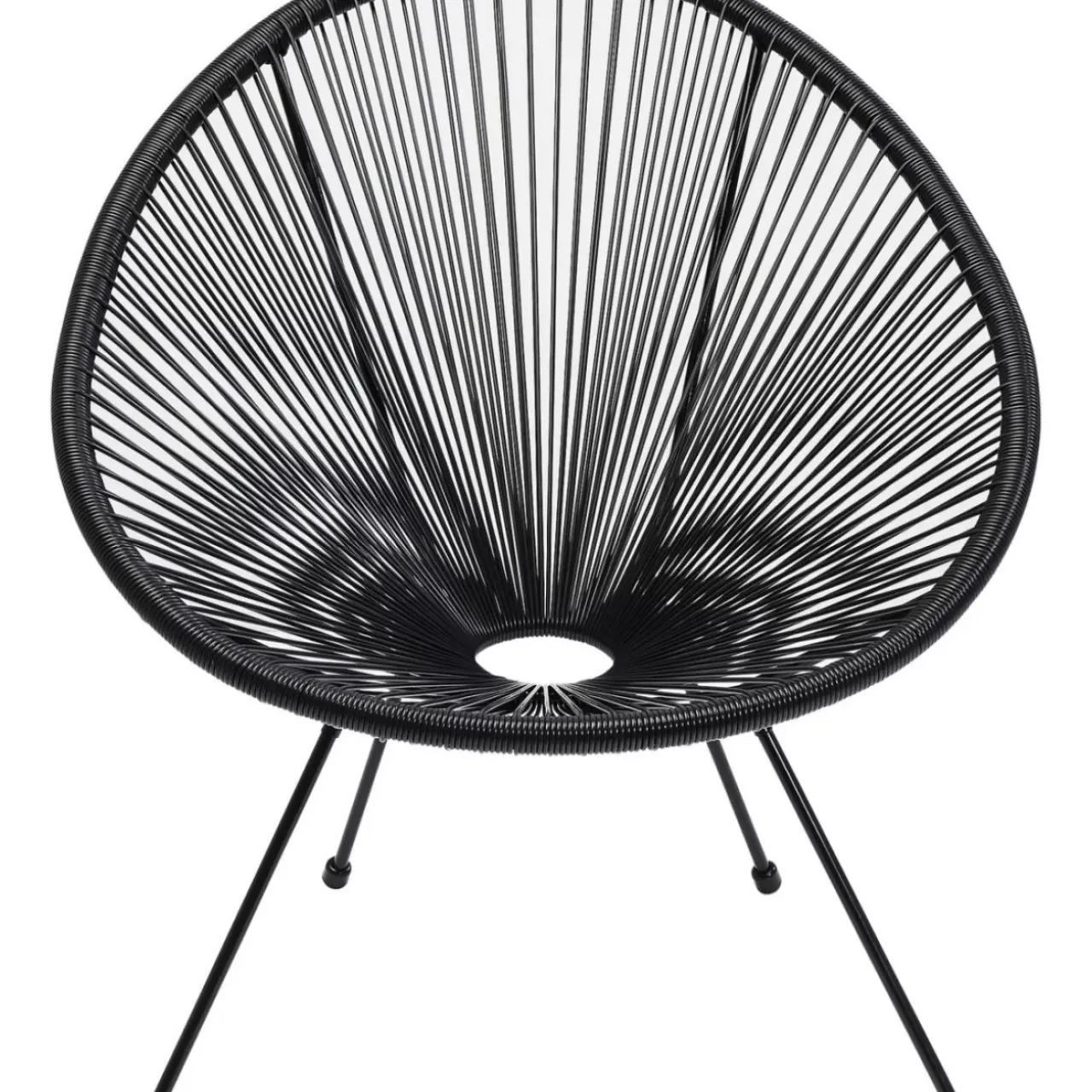 Outdoormöbel|KARE Design Sessel Acapulco Schwarz