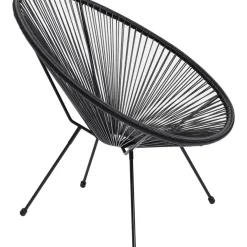 Outdoormöbel|KARE Design Sessel Acapulco Schwarz