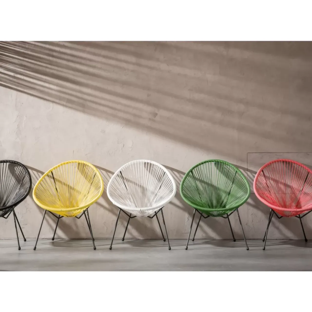Outdoormöbel|KARE Design Sessel Acapulco Schwarz