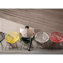 Outdoormöbel|KARE Design Sessel Acapulco Schwarz