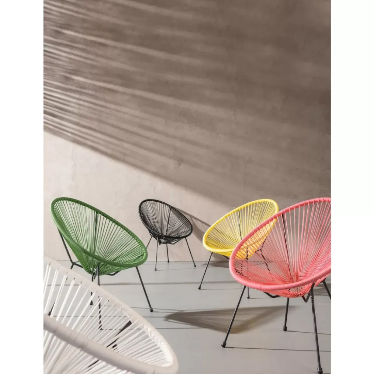 Outdoormöbel|KARE Design Sessel Acapulco Schwarz