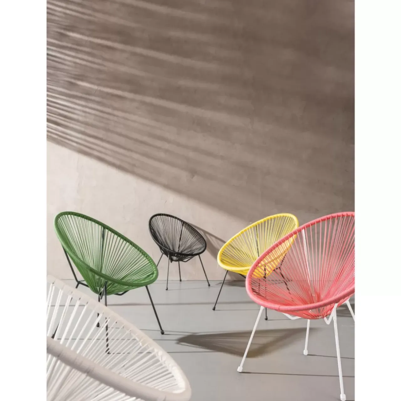 Outdoormöbel|KARE Design Sessel Acapulco Weiss