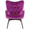 Sessel|KARE Design Sessel Black Vicky Velvet Purple