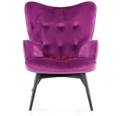 Sessel|KARE Design Sessel Black Vicky Velvet Purple