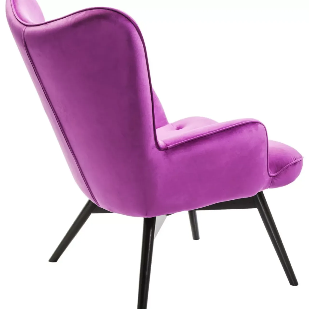 Sessel|KARE Design Sessel Black Vicky Velvet Purple