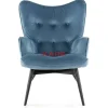 Sessel|KARE Design Sessel Black Vicky Velvet Petrol