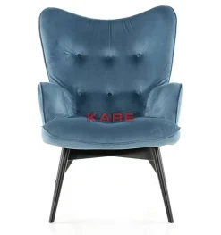 Sessel|KARE Design Sessel Black Vicky Velvet Petrol