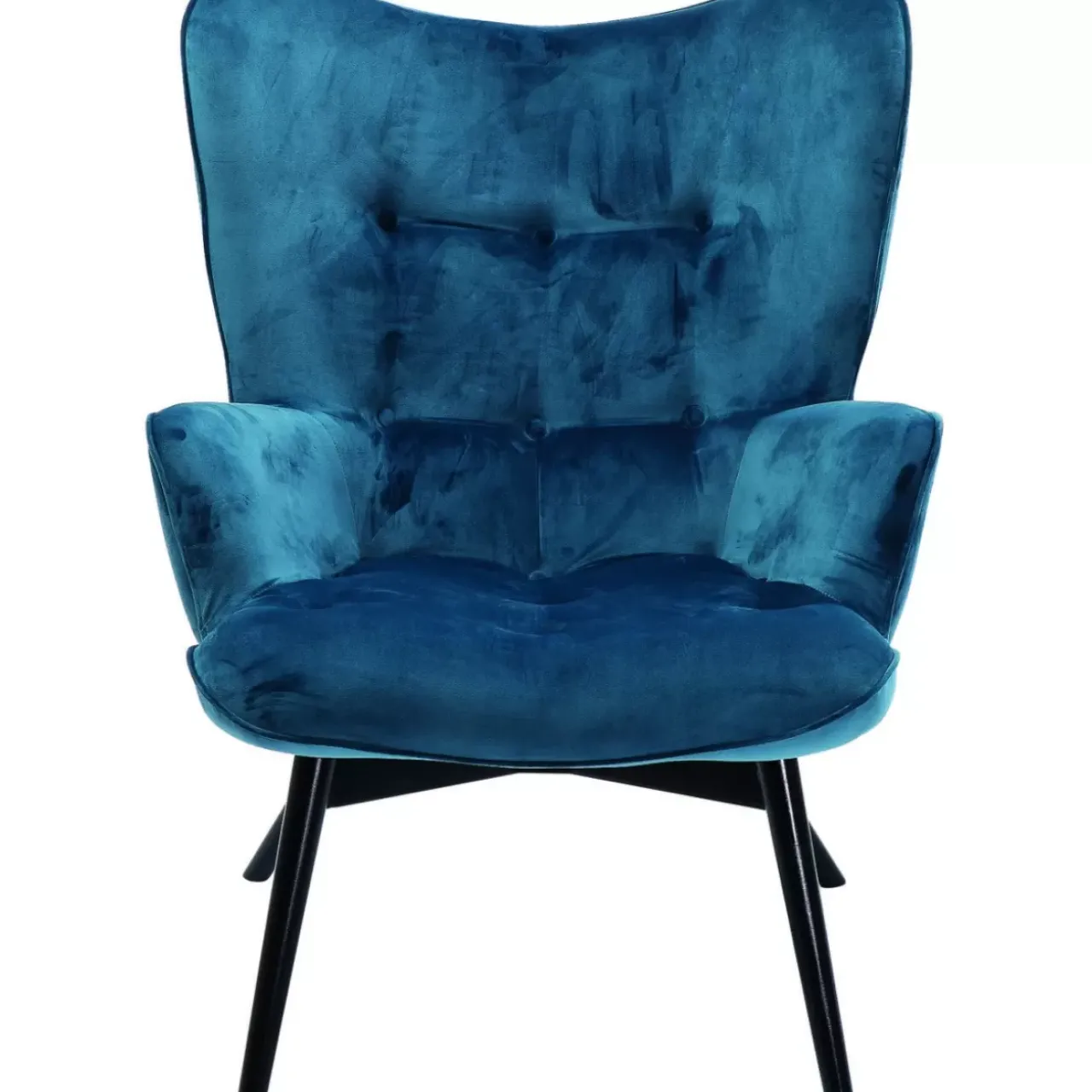 Sessel|KARE Design Sessel Black Vicky Velvet Petrol