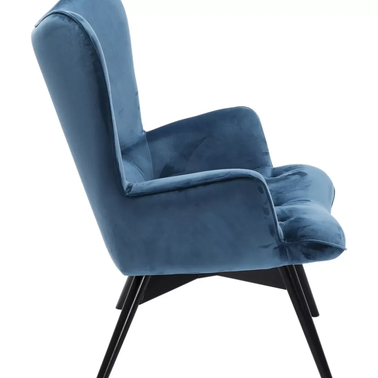 Sessel|KARE Design Sessel Black Vicky Velvet Petrol