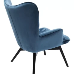 Sessel|KARE Design Sessel Black Vicky Velvet Petrol