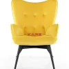Sessel|KARE Design Sessel Black Vicky Velvet Yellow