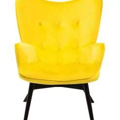Sessel|KARE Design Sessel Black Vicky Velvet Yellow