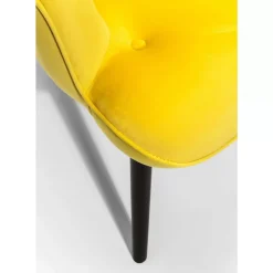Sessel|KARE Design Sessel Black Vicky Velvet Yellow