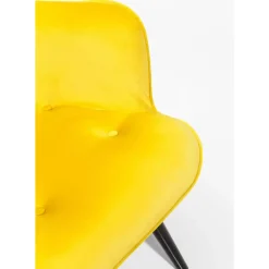 Sessel|KARE Design Sessel Black Vicky Velvet Yellow
