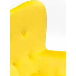 Sessel|KARE Design Sessel Black Vicky Velvet Yellow