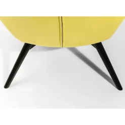 Sessel|KARE Design Sessel Black Vicky Velvet Yellow
