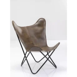 Sessel|KARE Design Sessel California Leder Dunkelbraun