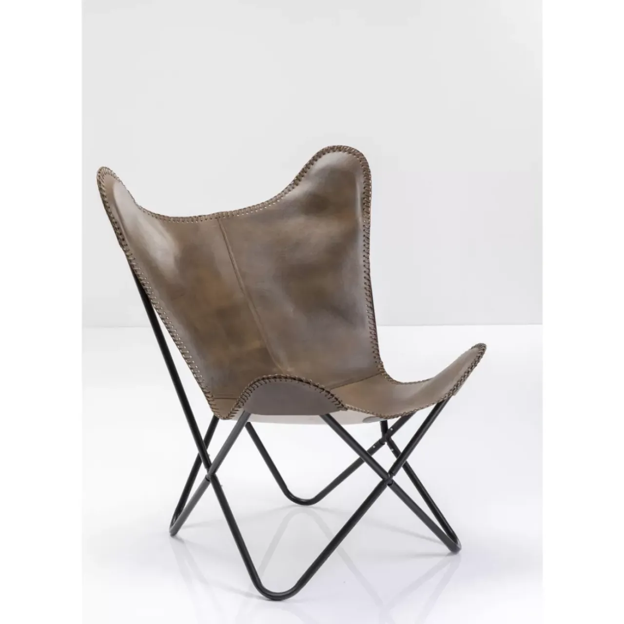 Sessel|KARE Design Sessel California Leder Dunkelbraun
