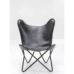 Sessel|KARE Design Sessel California Leder Schwarz