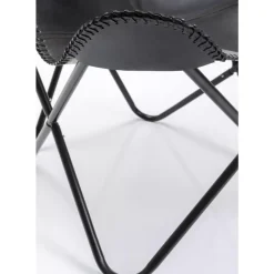 Sessel|KARE Design Sessel California Leder Schwarz