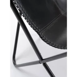 Sessel|KARE Design Sessel California Leder Schwarz