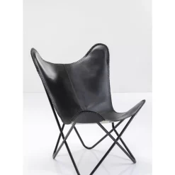 Sessel|KARE Design Sessel California Leder Schwarz